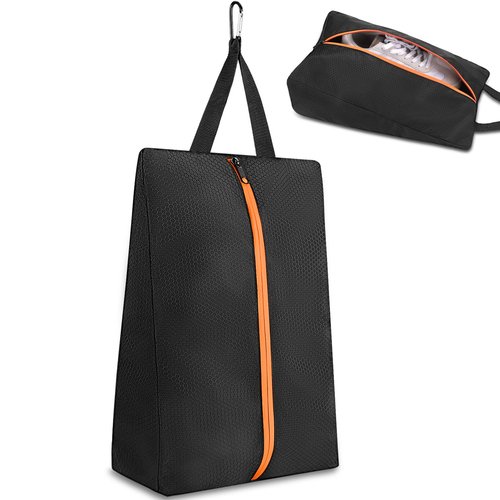 TOBWOLF Smell Proof Shoe Cleat Bag, Waterproof Golf Shoes Bag with Zipper and Handle for Packing in Suitcase, Sport Shoes Storage Bags for Travel, Running, Gym, Soccer, Car Shoe Organizer