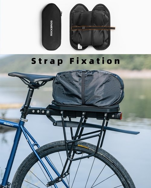 ROCKBROS Foldable Bike Bag for Rear Rack - Durable, Expandable, and Versatile - 5L Capacity