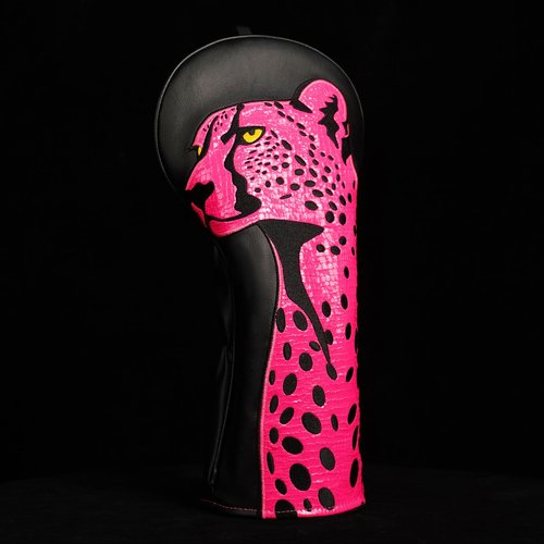 Craftsman Golf Driver Headcover Leopard Pink Design Golf Club Head Cover for Driver Black Golf Headcover Protectiong Club Head