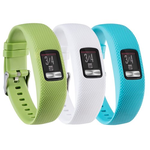 honecumi Vivofit 4 Bands Compatible with Garmin Vivofit 4 Watch Band Strap Bracelet Wristband for Men Women Replacement Accessory- Colorful Vivofit 4 Silicone Watchband with Metal Clasp Buckle Small
