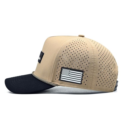 Curves & Clubs Titties Golf Hats Men – Funny Golf Hats for Men – One Size Adjustable Men’s Hat – Moisture-Wicking, Breathable & Durable Rope Hat – Perfect Golf Gift Tan