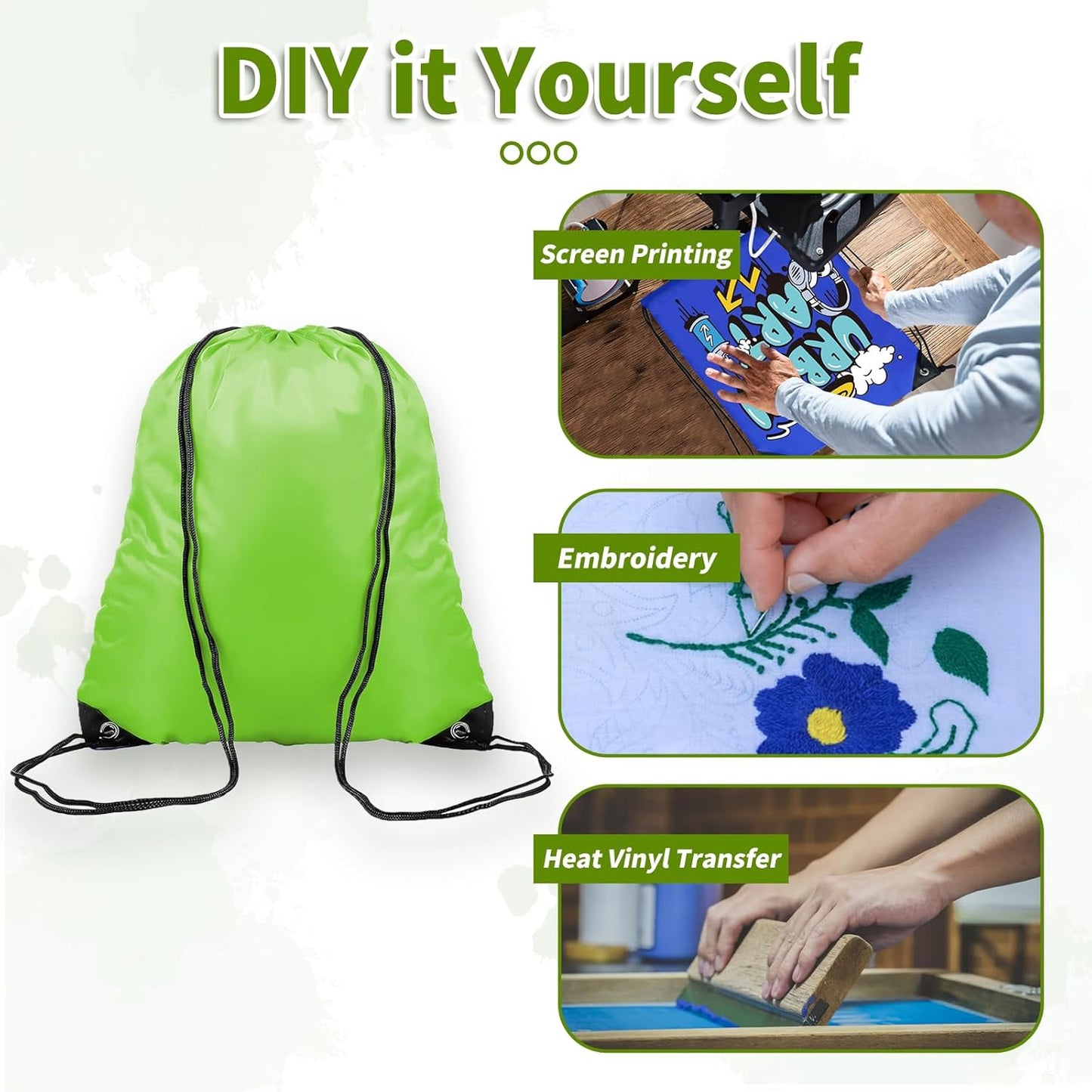 Skiennix 120-Piece Drawstring Bags Set - Colorful Bulk Drawstring Backpacks for Gym & Travel