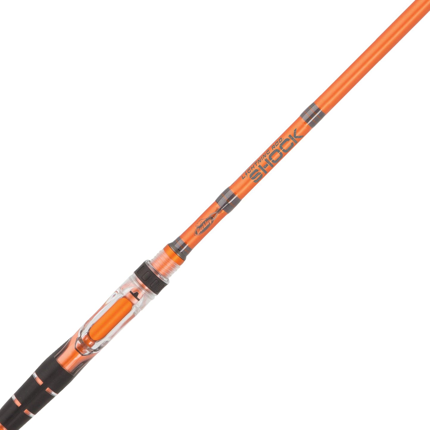 Berkley 7’ Shock Casting Rod, 1 Piece Composite Medium Heavy Power Fishing Rod for Freshwater or Saltwater Fishing, Shock Absorbing Tip, Orange