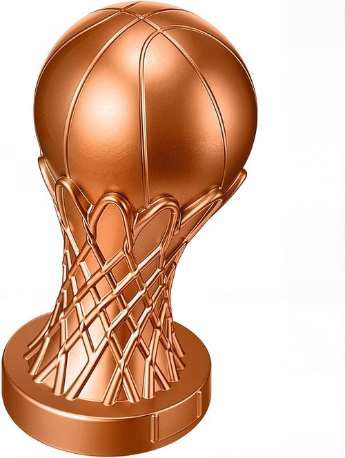 Kenning Basketball Trophy - 6 Inch Mini Award for Tournament Winners | Gold Finish for Sports Teams
