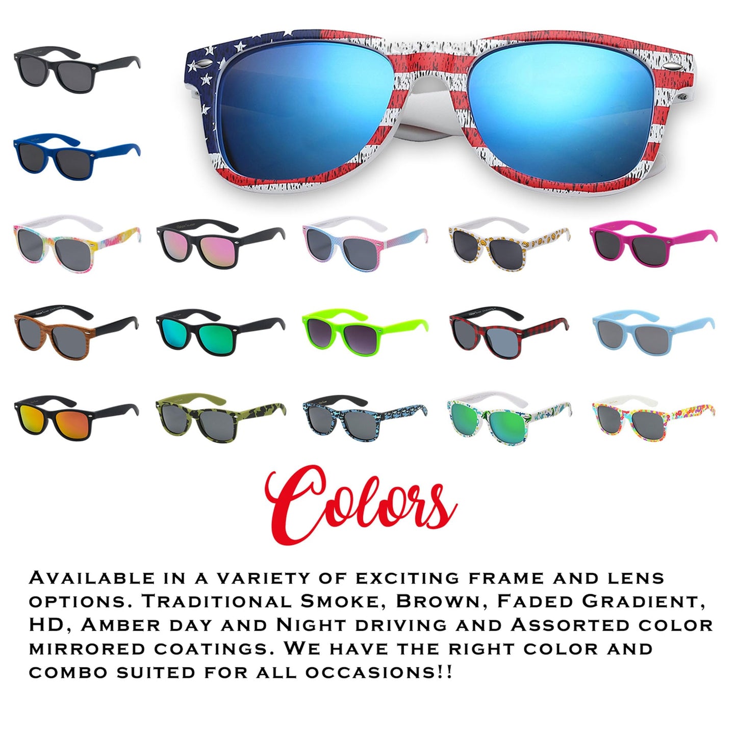PolarSpex Toddler Boys and Girls Kids Polarized Black Style Sunglasses