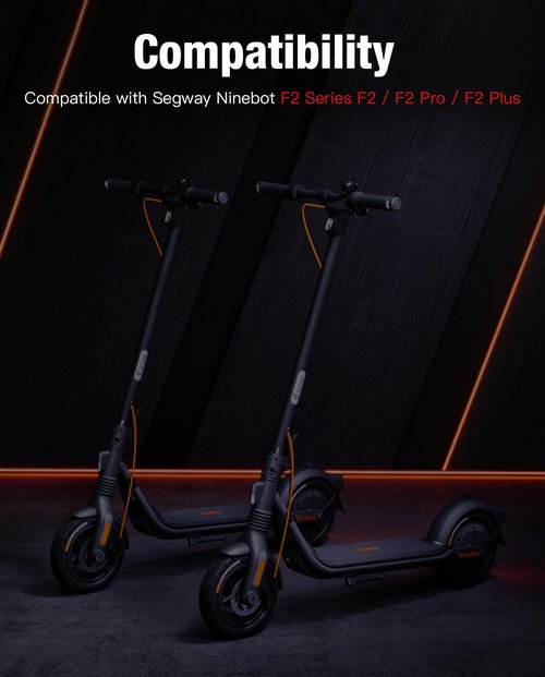 Scooter Rear Fender Assembly with Hook&Taillight Integrated Compatible with Ninebot by Segway F2 / F2 Pro / F2 Plus Kickscooter Rear Mudguard Support Bracket F2 Series Fender Original Accessories