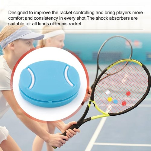 HZ Yihai Autumn 8 Pcs Tennis Shape Vibration Dampener，Tennis Racket Shock Absorber，Tennis Racket Vibration Dampeners，Antivibrador Raqueta De Tenis，Racquet Accessories，Great for Tennis Players