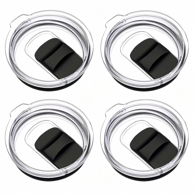 4 Pack 20 oz Tumbler Lid for Yeti Lids，Magnetic Slider Replacement Lids Compatible with YETI 20 oz Tumbler, 10/24 oz Mug and 10 oz Lowball，Spill Proof Cup Lids Covers，BPA Free