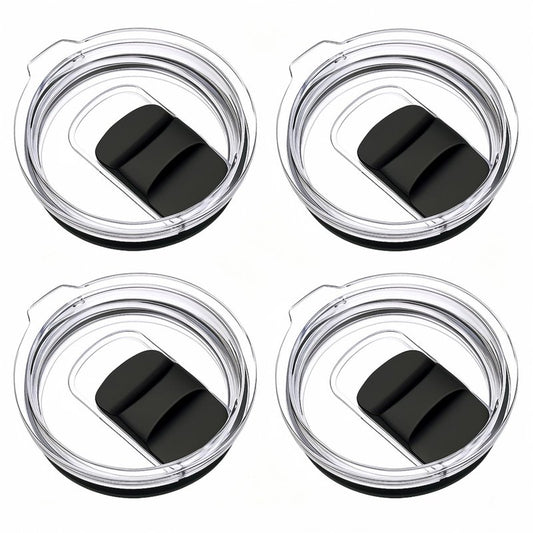 4 Pack 20 oz Tumbler Lid for Yeti Lids，Magnetic Slider Replacement Lids Compatible with YETI 20 oz Tumbler, 10/24 oz Mug and 10 oz Lowball，Spill Proof Cup Lids Covers，BPA Free