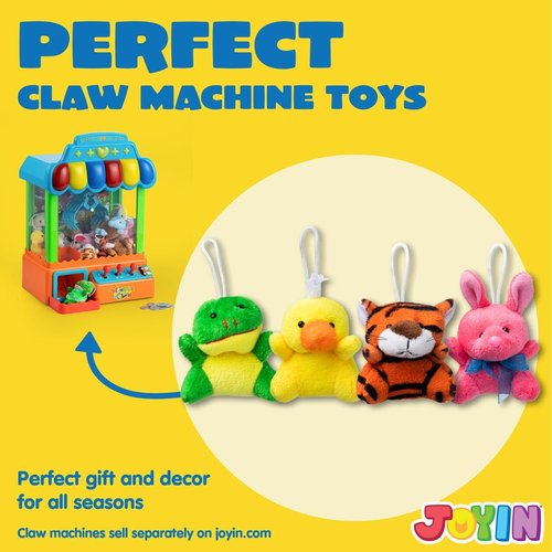 JOYIN 36-Pack Mini Animal Plush Toys - Bulk Stuffed Animal Party Favors for Kids | 3" Each