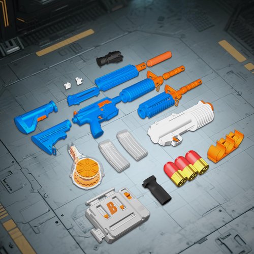 ZONZTER Toy Gun M16 Parts Standard Magazine × 2, Suitable for ZONZTER M16 Toy Foam Blaster Accessories for Age 14+