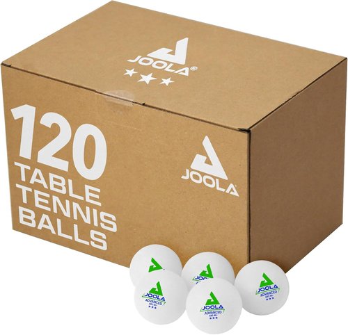 JOOLA 3 Star Table Tennis Balls - 40+mm Regulation Ping Pong Balls for Competition & Recreation | 12, 60, or 120 Pack