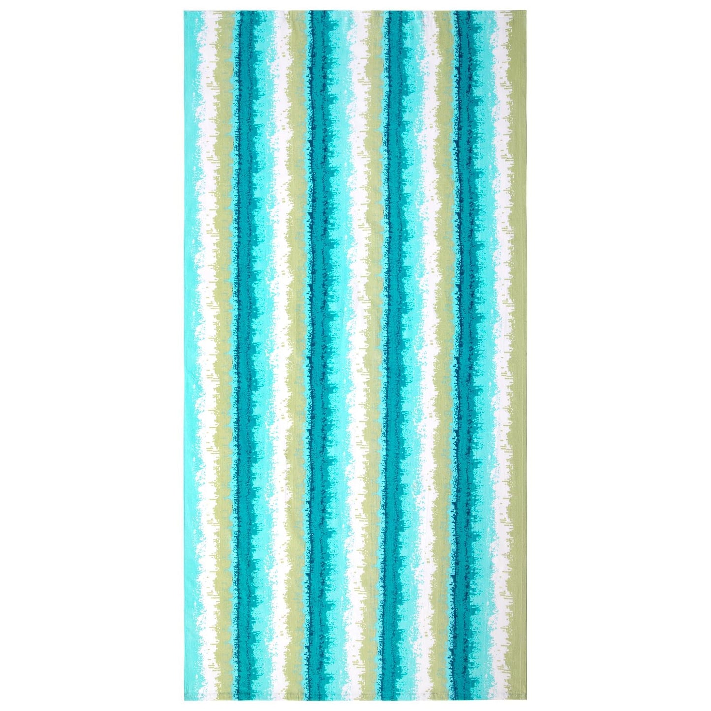 cabanana Large Beach Towel Oversized - 35 x 70 Inch Cotton Pool Towel, Soft Thin Velour Swim Towel for Adults (Coast Green)