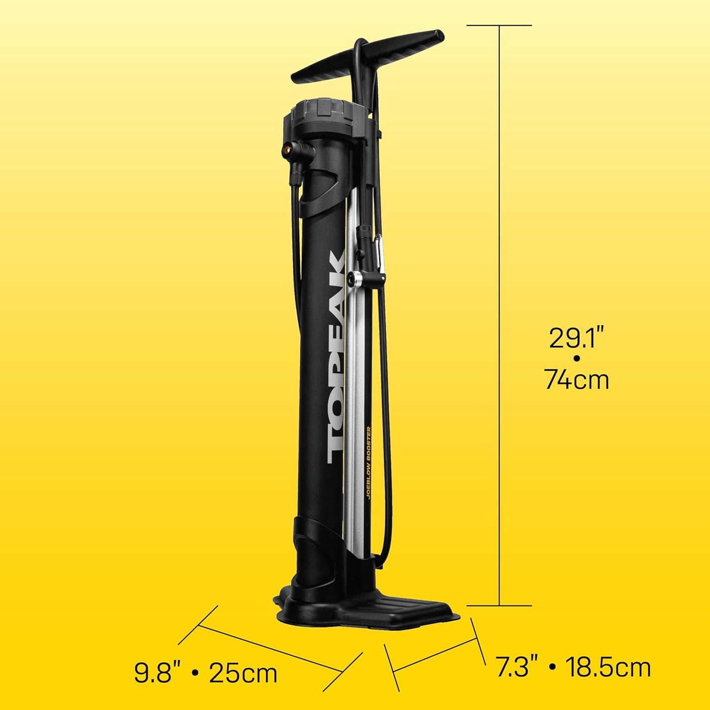 Topeak JoeBlow Booster Bike Pump - High-Pressure Performance | Durable Design for All Bikes
