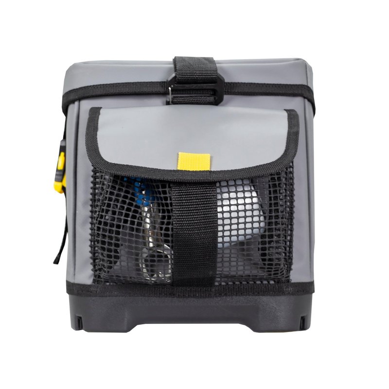Plano Z-Series 3700 Tackle Bag, Gray, PVC Fabric with Waterproof and Non-Skid Base, Includes 2 3700 StowAway Utility Boxes, Soft Fishing Tackle Storage Bag