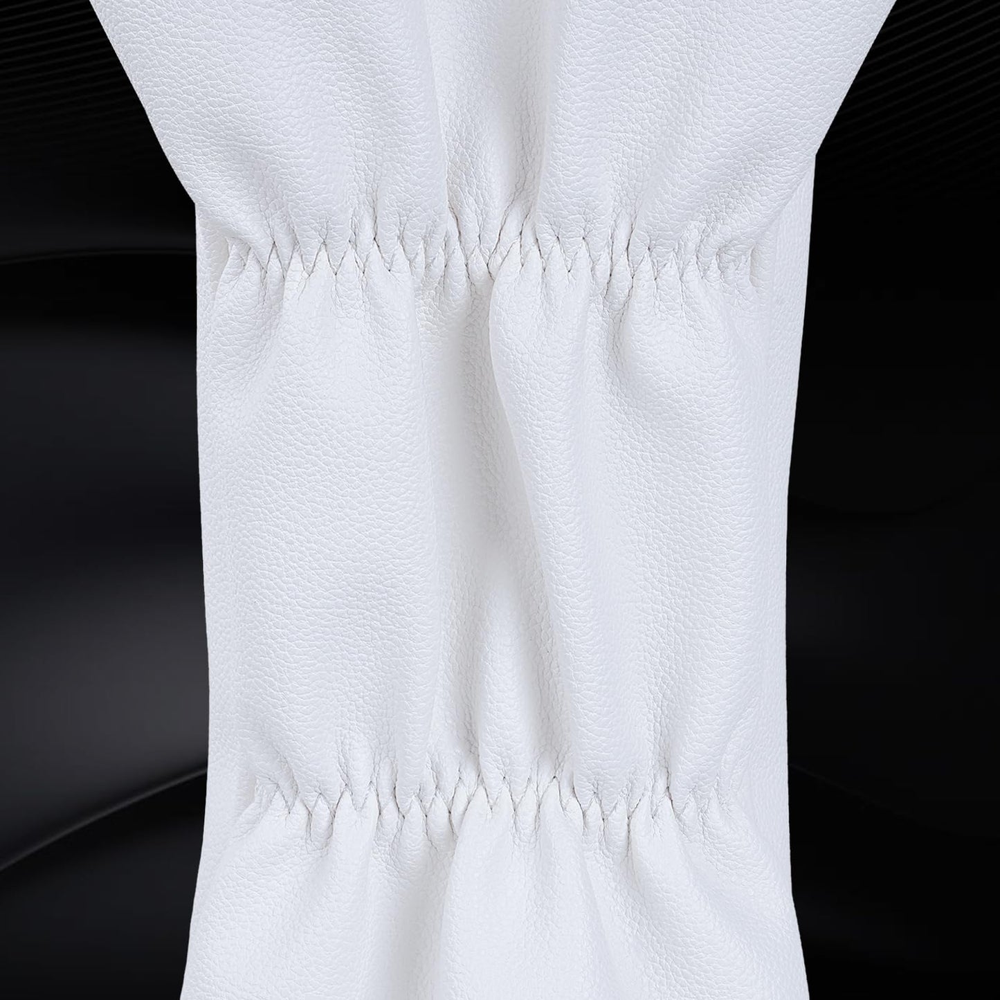 Craftsman Golf Minimal Design 3D Embossed No. White #1 Golf Club Headcover Cover for Driver Fits up to 460cc Heads