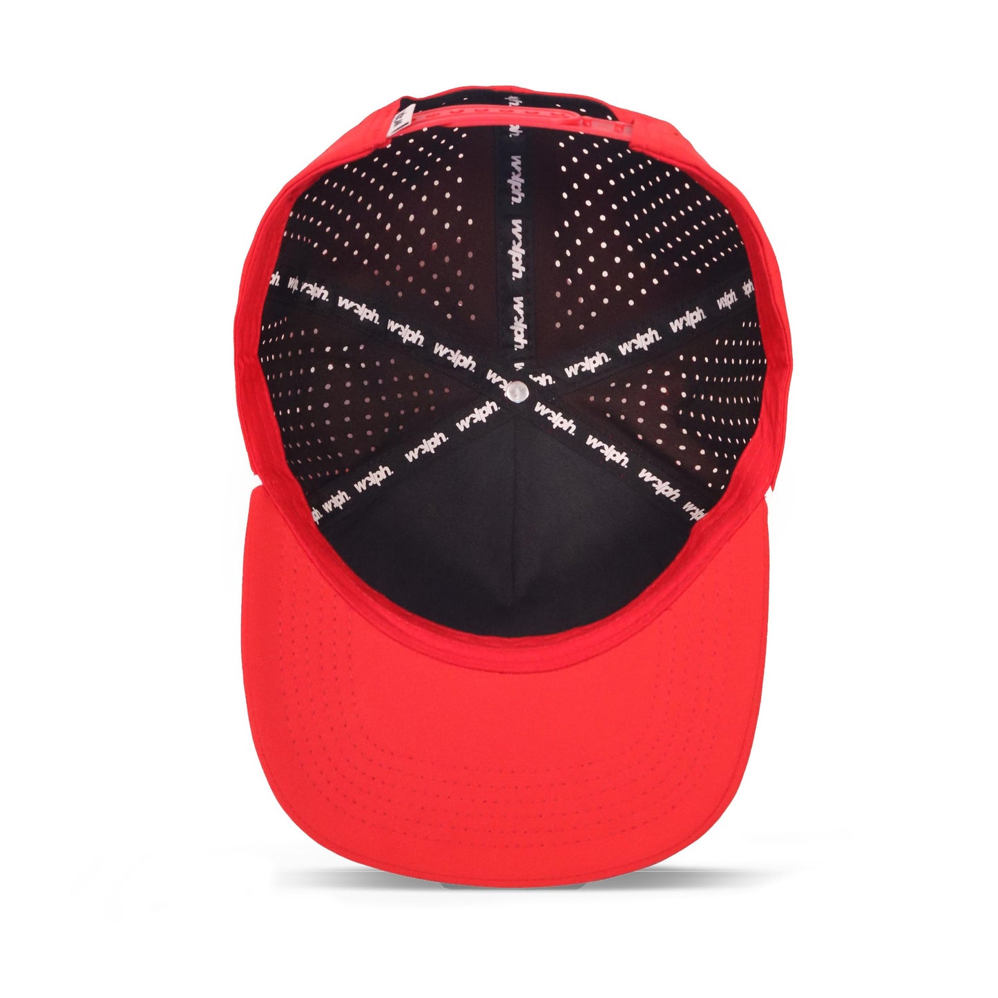 wolph American Golf Hat – Funny Golf Snapback Cap – Rope Golf Hat – Adjustable & Breathable – Funny Golf Gift for Men and Women. Red