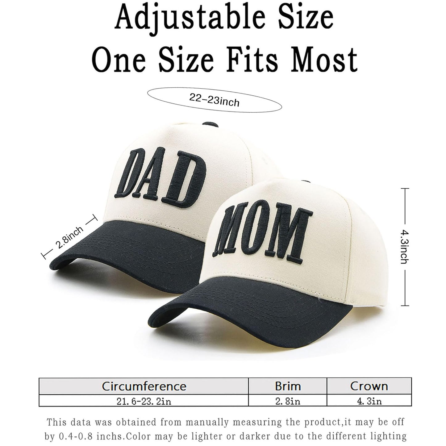 YQZUWUXE Mom and Dad Hats, New Parents Gifts for Couples, Baby Pregnancy Announcement Trucker Hat for Men Women Trendy Baseball Cap Black
