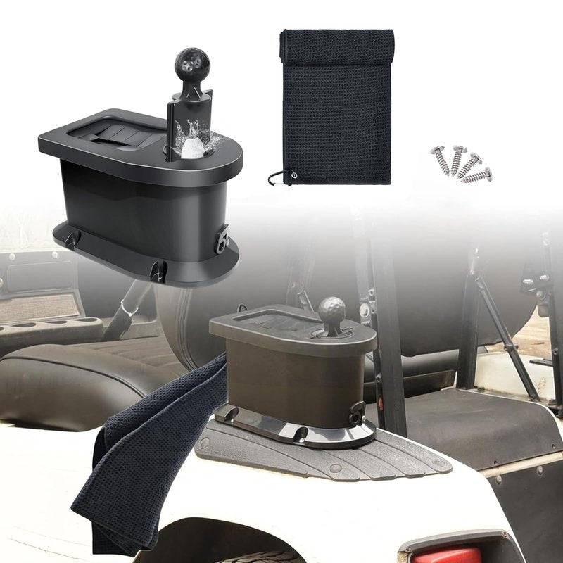 Orle Oko Golf Cart Ball Washer and Club Cleaner Kit with Golf Towel, Universal Golf Ball Washer Cleaner for EZGO, Club Car, Yamaha, Advanced EV, Star EV