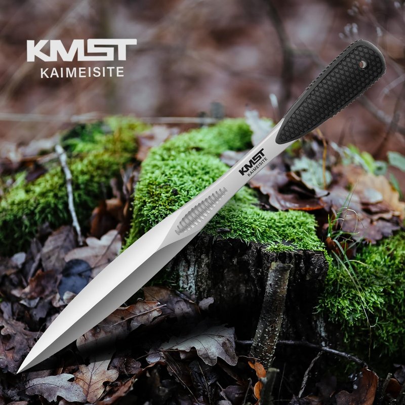 kaimeisite Bayonet Knife with Sheath: Fixed Blade Tactical Bayonet Knives for Survival Hunting Camping - 3.9" Japanese Aus-8 Steel Blade