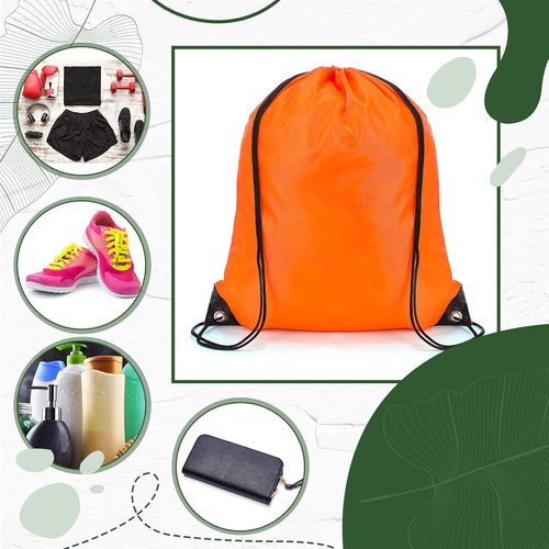 LEIFIDE Drawstring Bags - 200 Pcs Nylon Sport Backpack Set for Homeless Care | Multicolor
