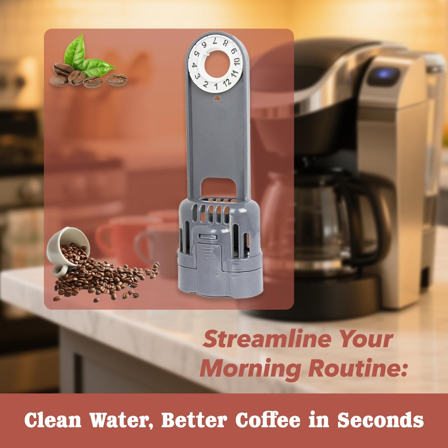 Upgrade Your Coffee Game with Replacement for Keurig Water Filter Holder - Compatible with Keurig 1.0 Brewers & Breville Coffee Makers - Great Café Water Filter Housing for Espresso and Coffee Machine