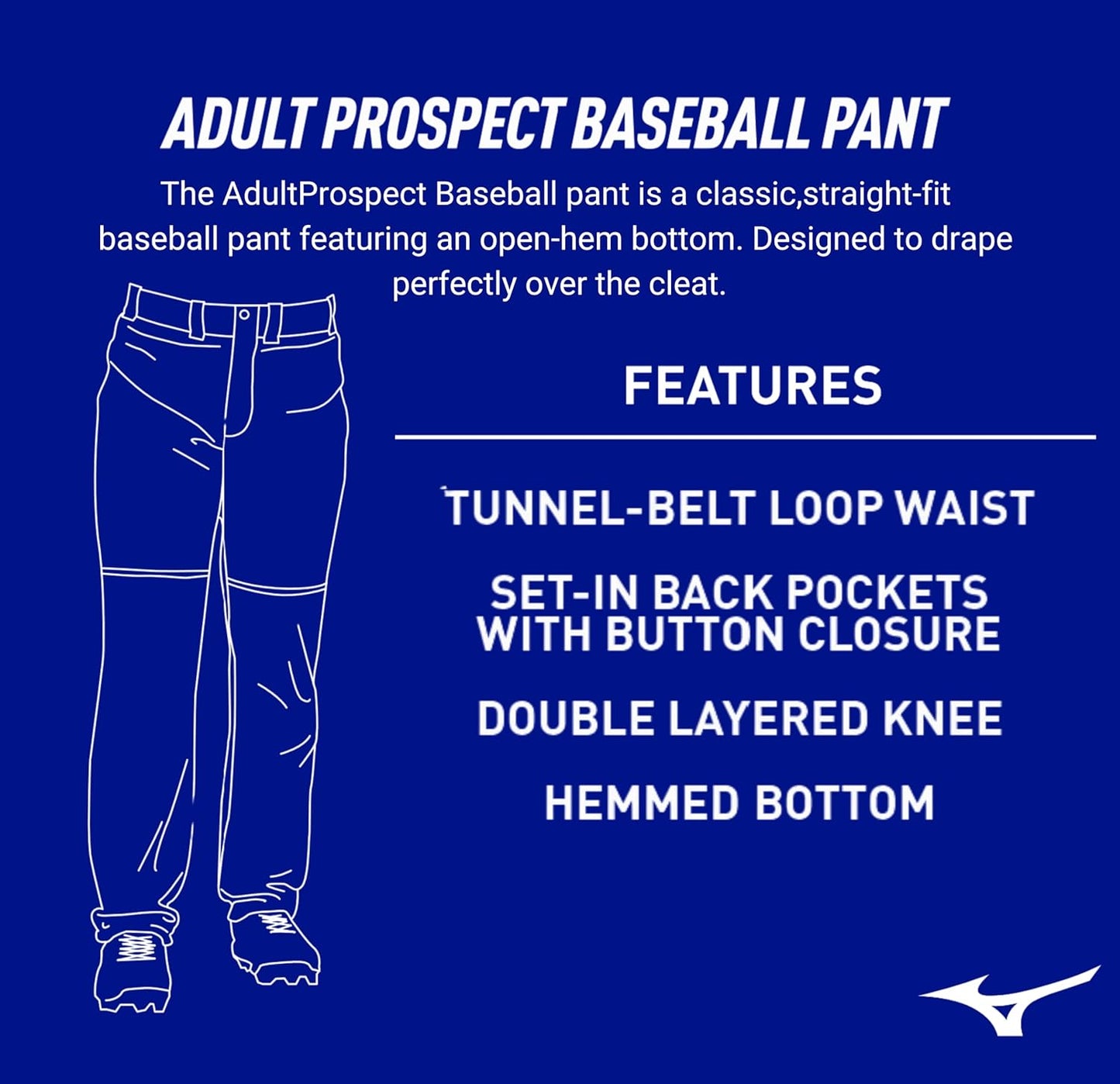 Mizuno Men's MVP Pro Piped Pant - Durable Athletic Wear for Optimal Performance | Available in Multiple Sizes