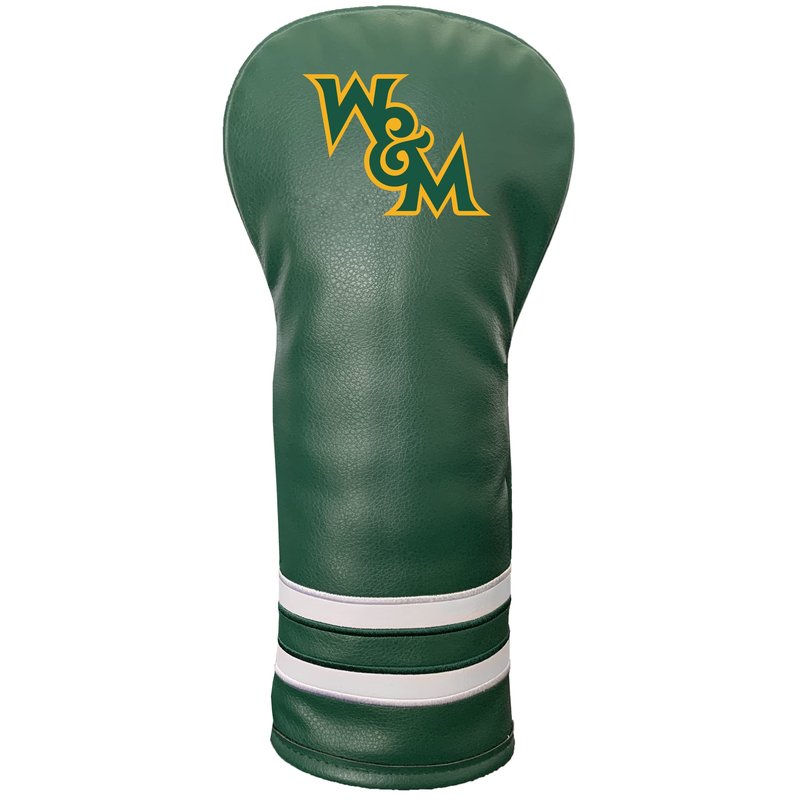 Team Golf NCAA William and Mary COL Vintage Headcover - Printed, Fits All Fairway, Hybrid and Utility Clubs
