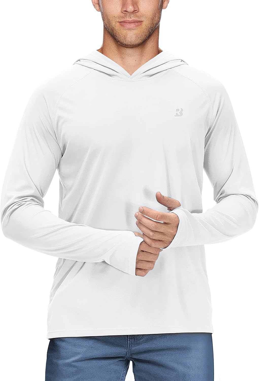 Roadbox Fishing Shirt - UPF 50+ Long Sleeve UV Sun Protection Hoodie for Outdoor Activities