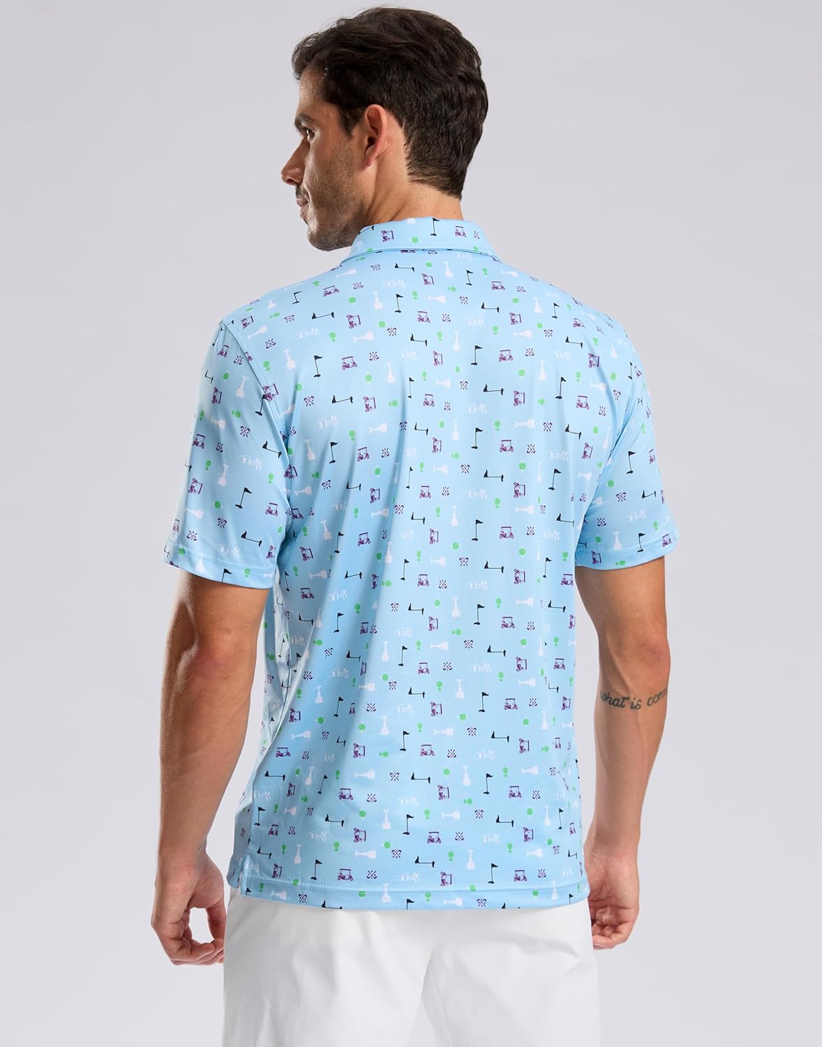 Skiennix Men's Golf Shirt - Short Sleeve Dry Fit Polo | Moisture-Wicking Casual Lightweight Design