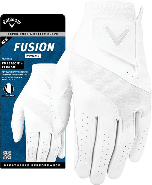 Callaway Golf Fusion Glove - Premium Comfort & Grip for Enhanced Performance | Men's Size Options