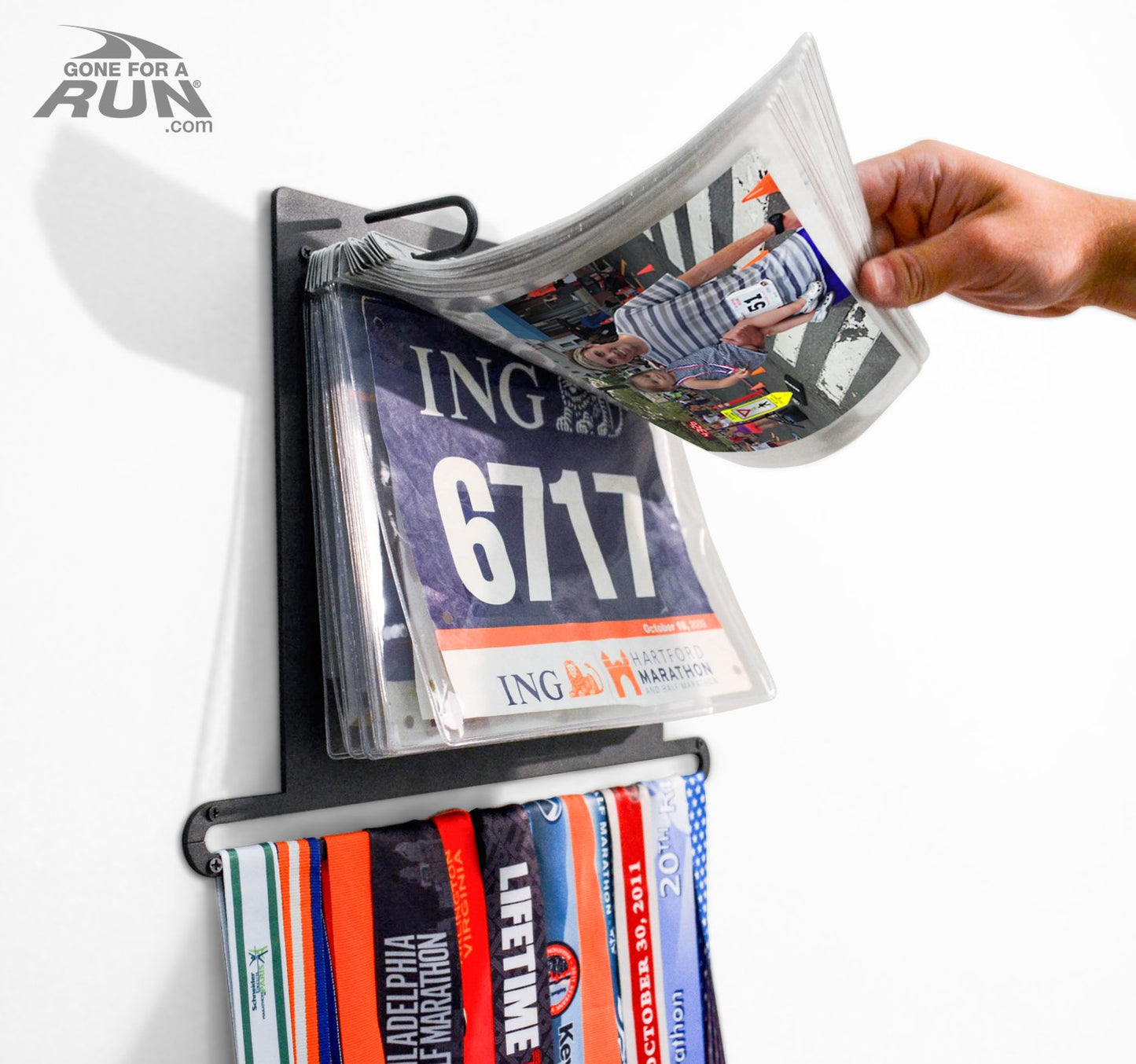 Gone For a Run BibFOLIO Race Bib Protector Sheets - Vinyl Sleeves 12 Sheets