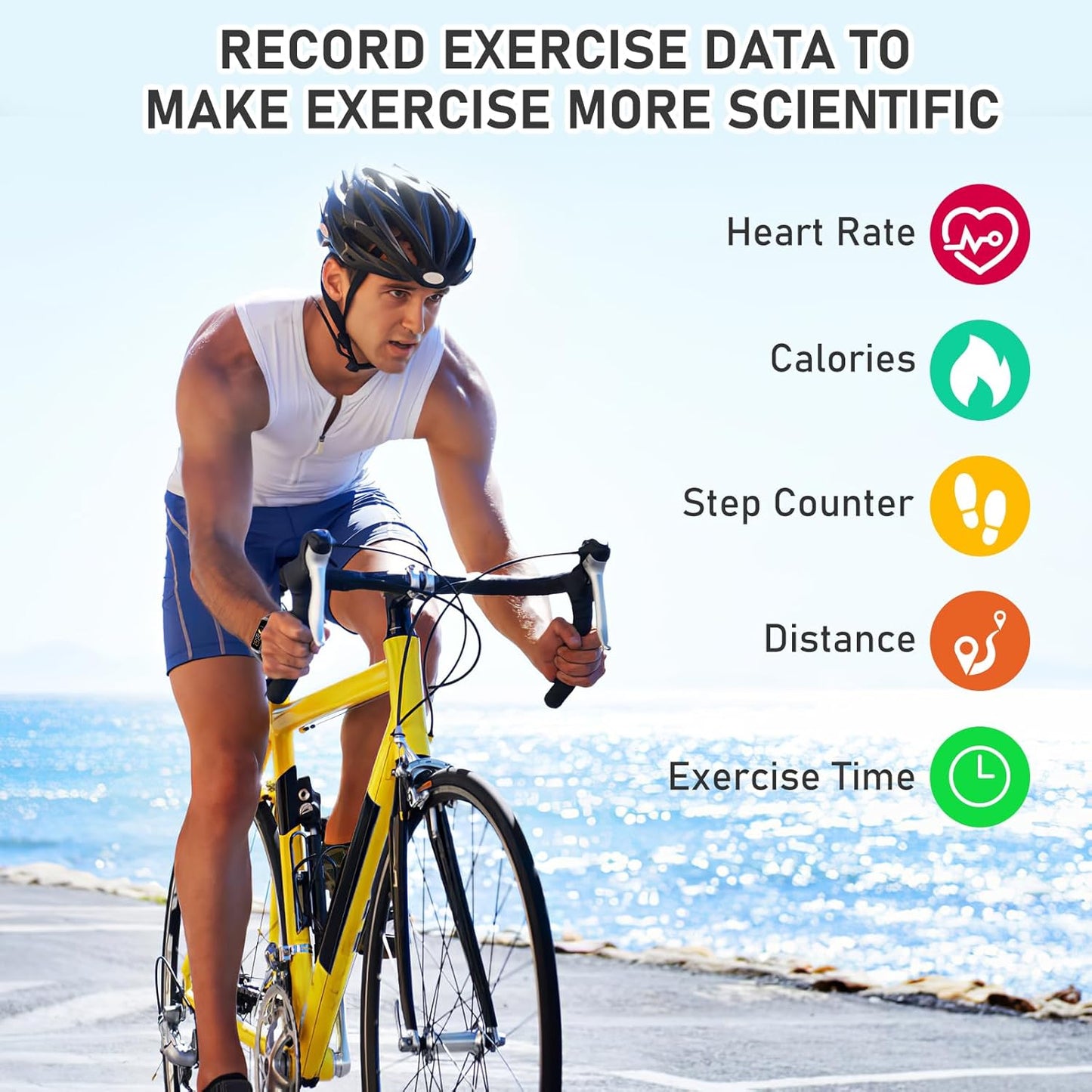 Skiennix Fitness Tracker - 24/7 Heart Rate & Blood Pressure Monitor | 1.1" AMOLED Screen, Waterproof, Activity Tracker for Men & Women