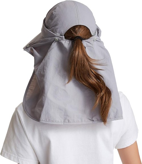 Icolor Sun Hats - Women's Fishing Hat with UPF 50+ Protection | Detachable Face Mask & Wide Brim