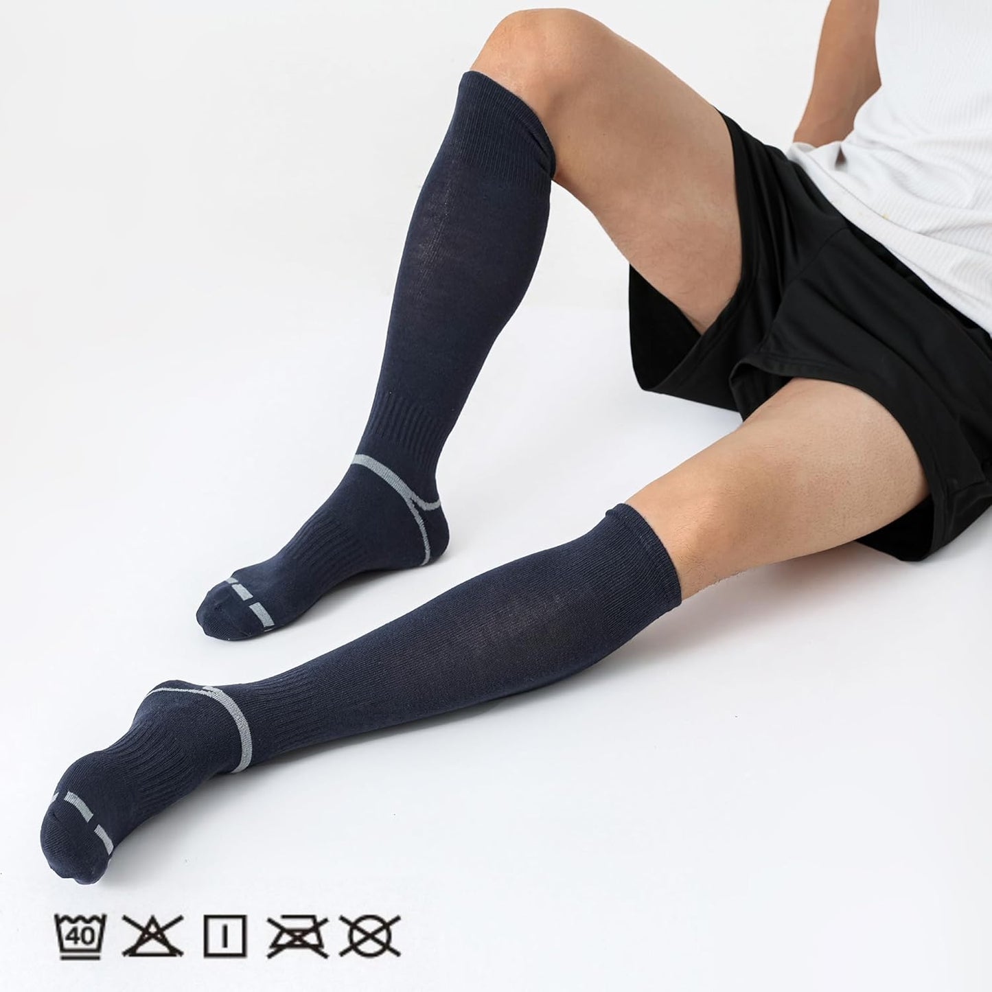 Skiennix Soccer & Softball Socks - 3 Pack Youth & Adult Sizes | Comfortable & Durable Design