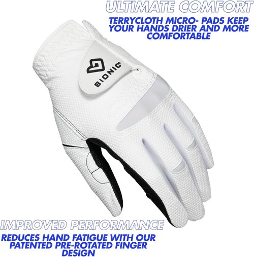 Bionic Men's Golf Glove - RelaxGrip 2.0 DX for Enhanced Comfort and Performance