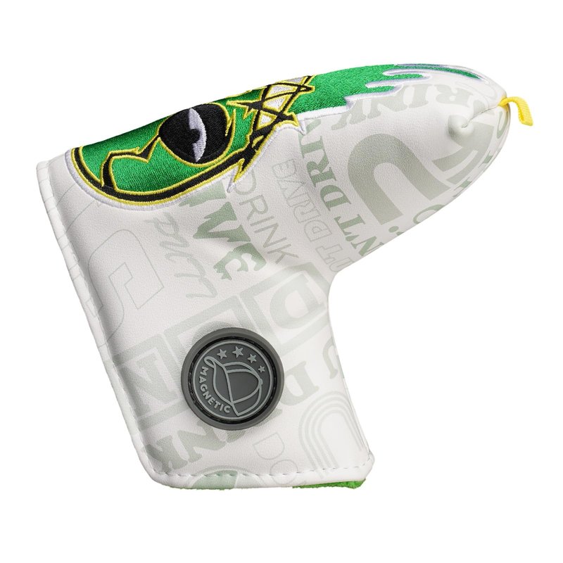 Big Crazy Golf Club Covers, Golf Club Covers Funny, Driver Hybrid Fairway Wood Headcover, Mallet Blade Putter Cover, Golf Head Covers, Green Skull Design, Golf Gift Accessories for Men Women
