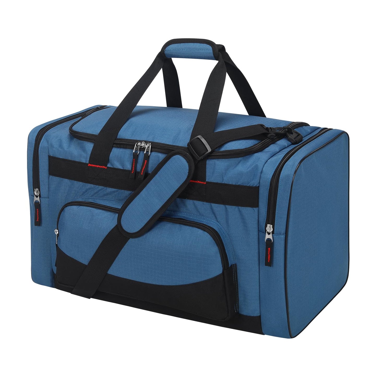 THSOGO 22 inch Gym Bag for Men - 55L Large Travel Duffle Bag Sports Equipment Bag with Multiple Zippered Pockets,Outdoor Workout Duffle Bag for Overnight Weekend - Blue