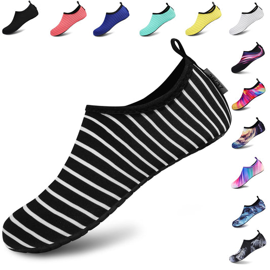 VIFUUR Water Shoes for Men Women Barefoot Quick Dry Aqua Socks Slip On