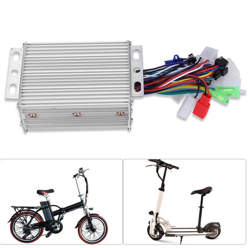 Brushless Motor Controller, Efficient Durable 450W Aluminium Alloy Controller for Electric Bikes Scooters Motorcycles