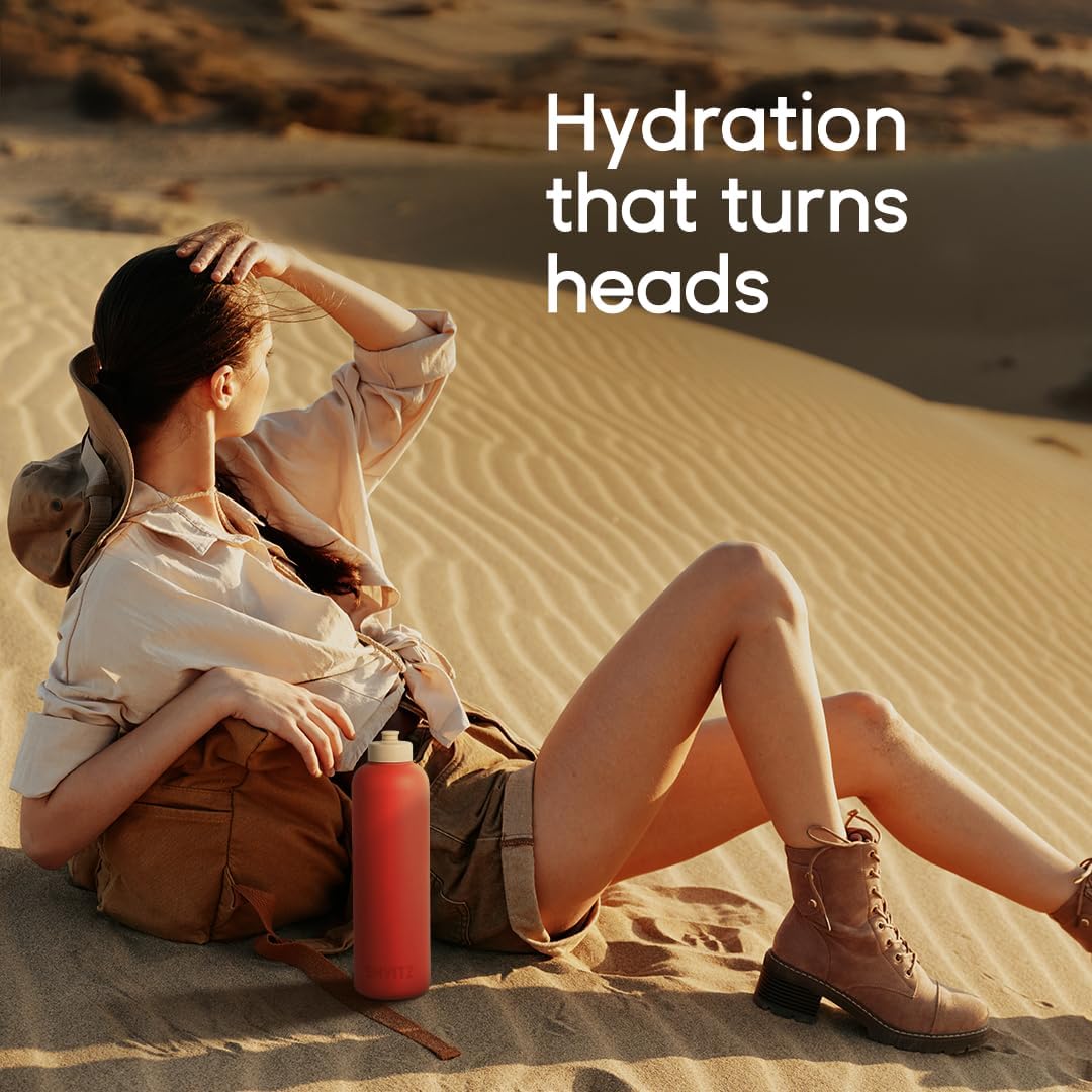 Sports Water Bottle | Soft-Touch Squeezable Design - One-Hand Spout - 24oz BPA-Free for Gym & Outdoor Use