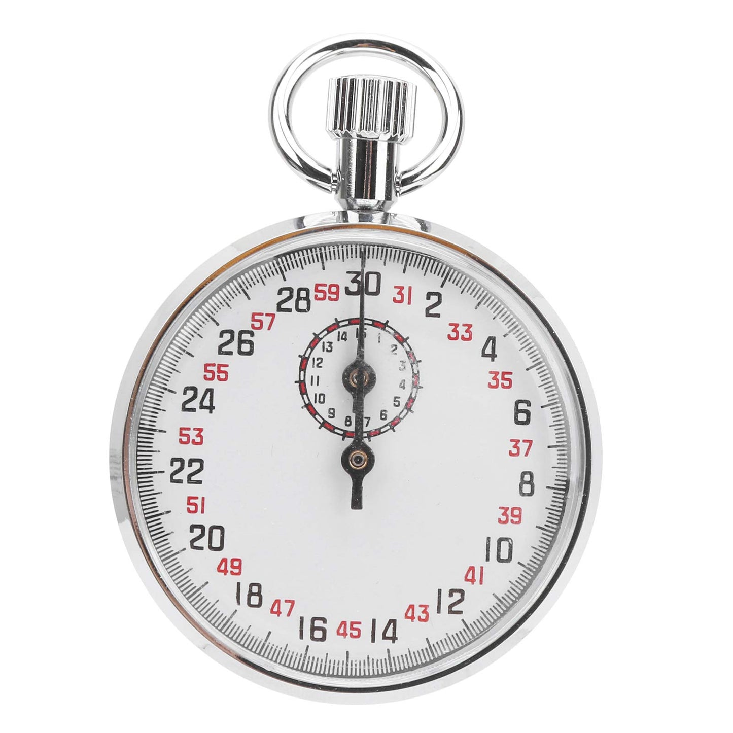 Mechanical Stop Watch, Handheld Sports Chronograph Alarm Mechanical Stopwatch Running Timer for Sports,Competitions,Games,Physics Teaching Equipment