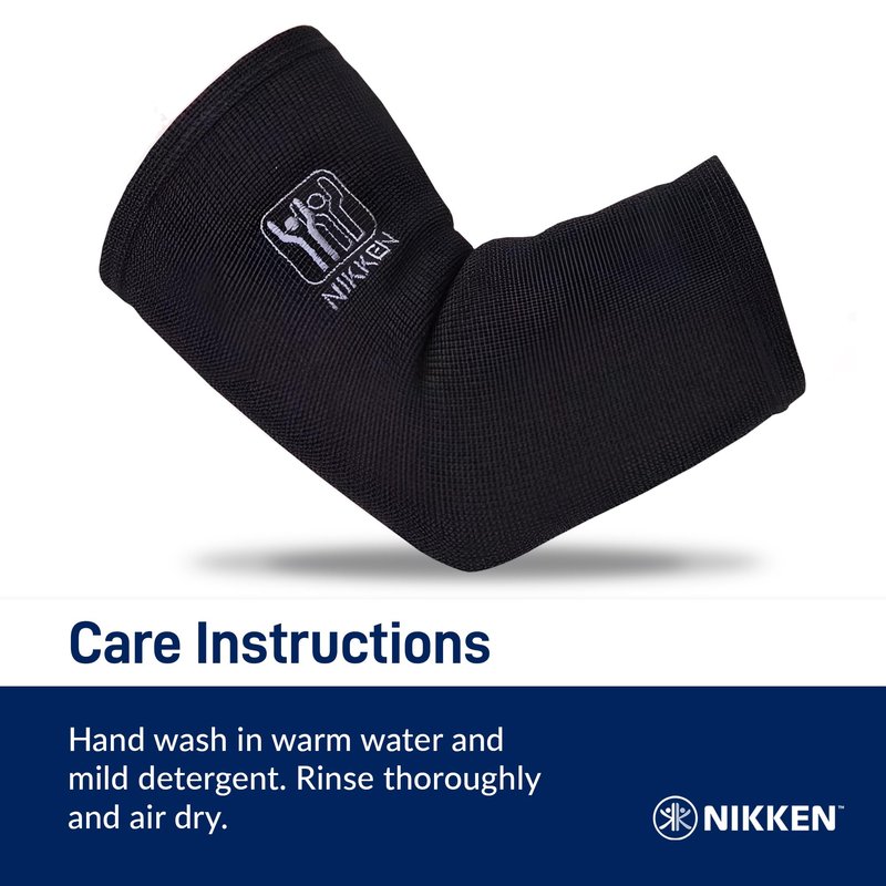 Nikken KenkoTherm - Elbow Wrap Large 1833 - Golf, Tennis, Gym Support Band for Men and Women - Contoured Fit, Sports and Hand Washable
