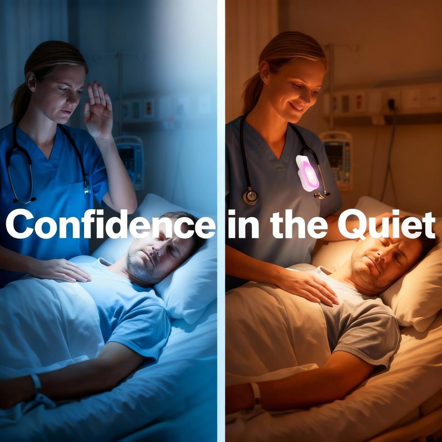 LETOUR 2Pcs Nurse Light for Night Shift - Soft, Focused Light for Patient Care Without Disrupting Sleep, Portable Nursing Accessories Ideal for Nurses, Healthcare Workers