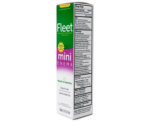 Fleet Laxative Bisacodyl Enema, 1.25 fl oz (Pack of 10)