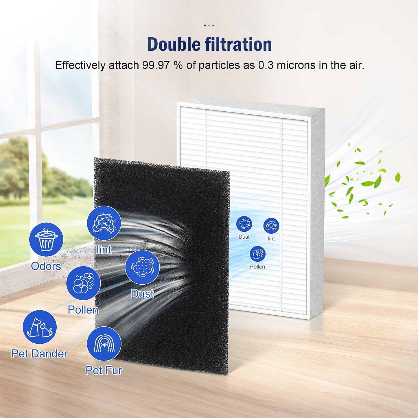 Accessories Kit for eufy L60 / L50 Vacuum Robot, Replacement Parts Include 2 Roller Brushs, 8 HEPA Filters, 8 Side Brushs, 4 screws, 1 Clean Tool and 1 screwdriver