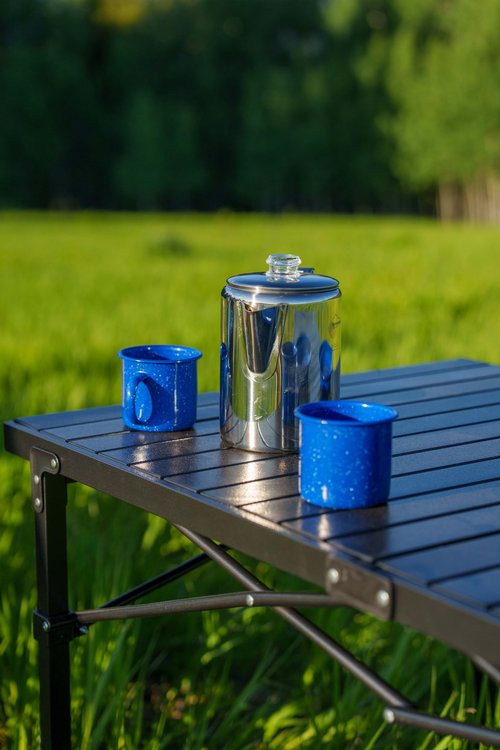Alpine Mountain Gear 12 oz. Enamel Coffee Mug for Camping/Hiking, Durable Enamel Dishware, by Caddis Sports (12 Oz. (4 Pack))