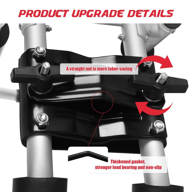 FORWODE Premium Kayak Roof Rack, 1 Pair J-Bar Roof Rack, Folding Adjustable Rack, Weight 80 LBS Heavy Duty Kayak Roof Carrier 1 Kayak, Canoe, SUV, Surfboard on SUV, Car and Truck Crossbar