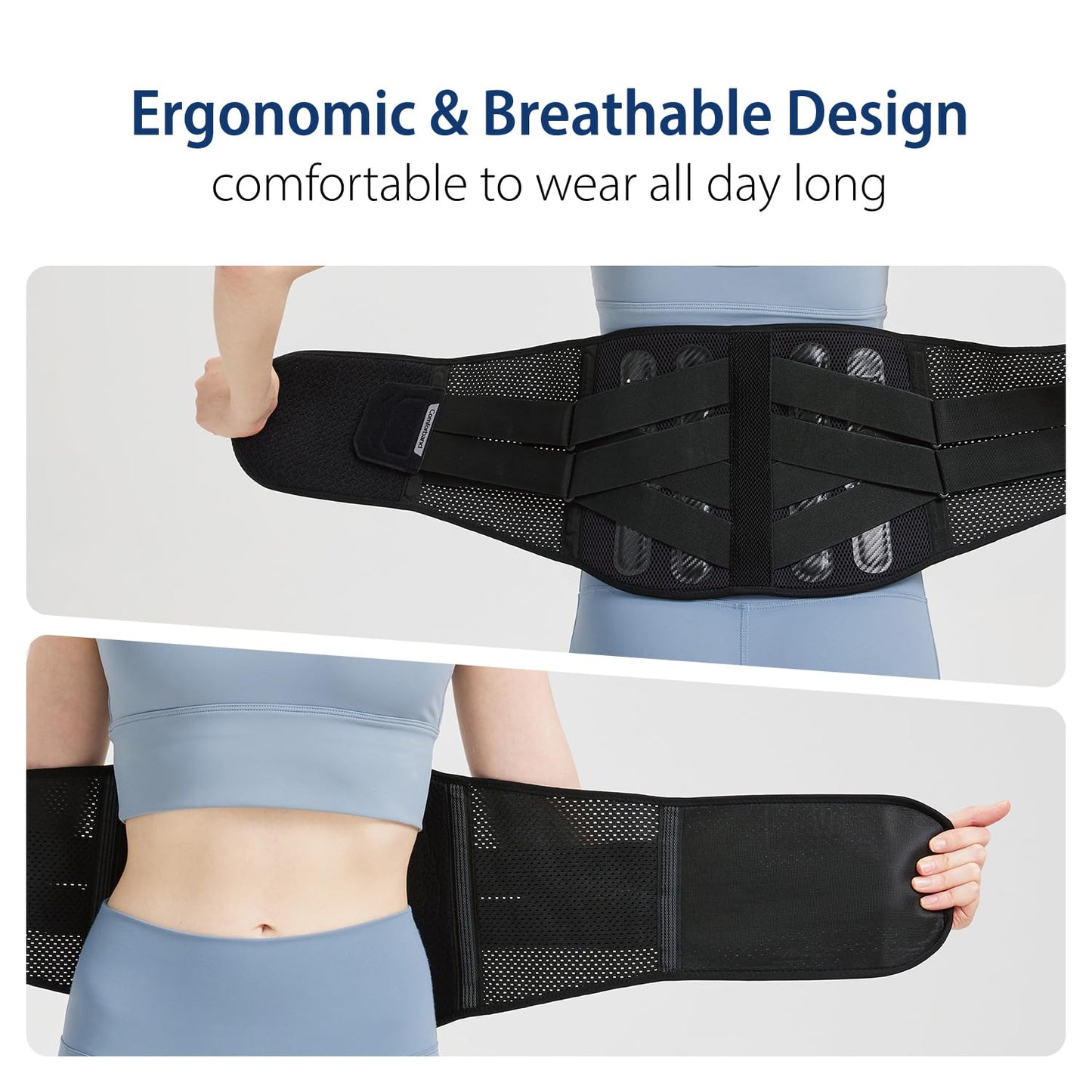 Comforband Double-Cross Comfort Back Support - Premium Back Brace for Lower Back Pain, Muscle Spasm, Strains, Arthritis, Sciatica, Injury Recovery, Rehabilitation (X-Large)