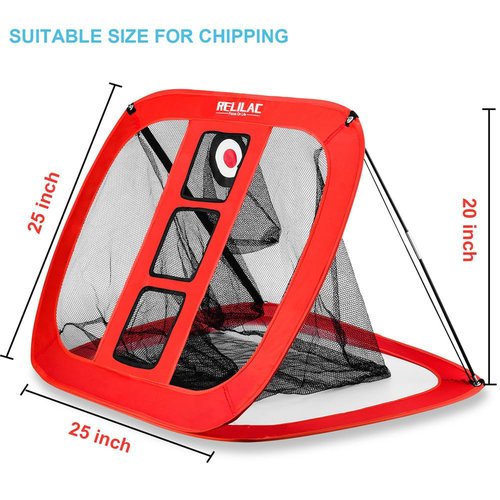 RELILAC Pop Up Golf Chipping Net - Indoor/Outdoor Golfing Target Accessories for Backyard Accuracy and Swing Practice - Gifts for Men, Dad, Husband, Women, Kid, Golfers